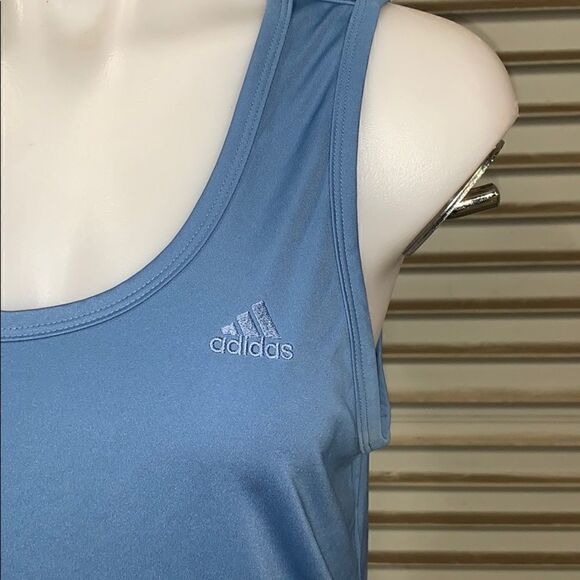 Adidas Clima365 athletic top tank workout blue size medium - Picture 4 of 7